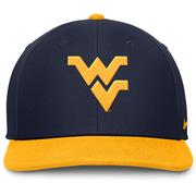 West Virginia Nike Pro Dri-Fit Wool Flat Brim Snapback Cap